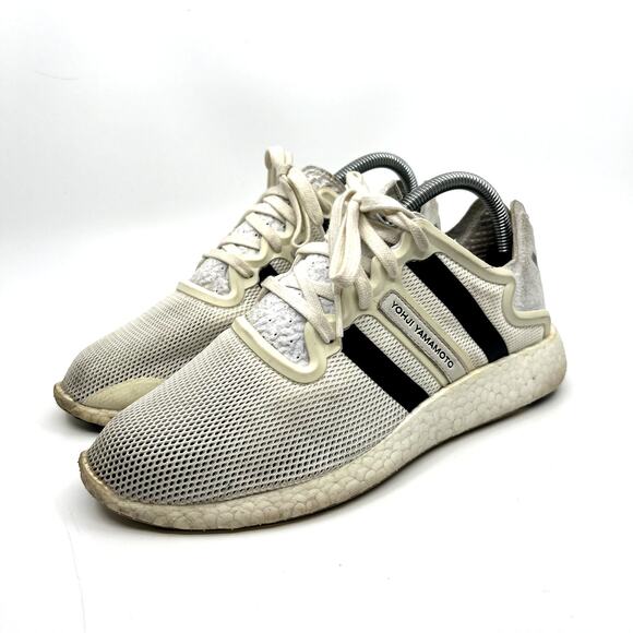 ADIDAS Y-3 Pureboost Yamamoto White Sneakers Women's 8.5 US - Picture 1 of 9